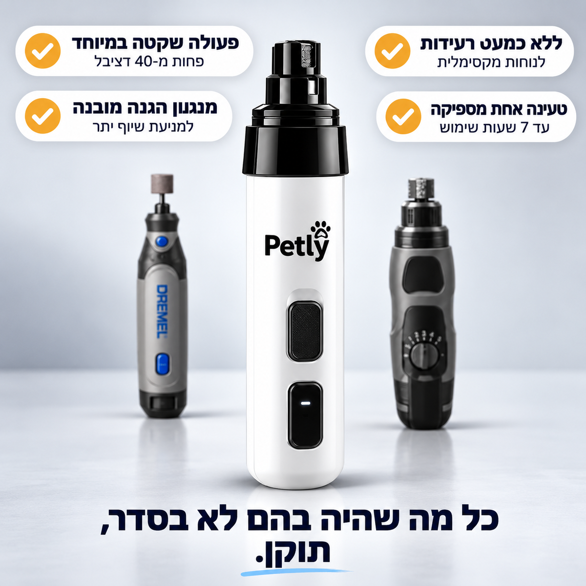 PETLY Pro™ - משייף הציפורניים השקט